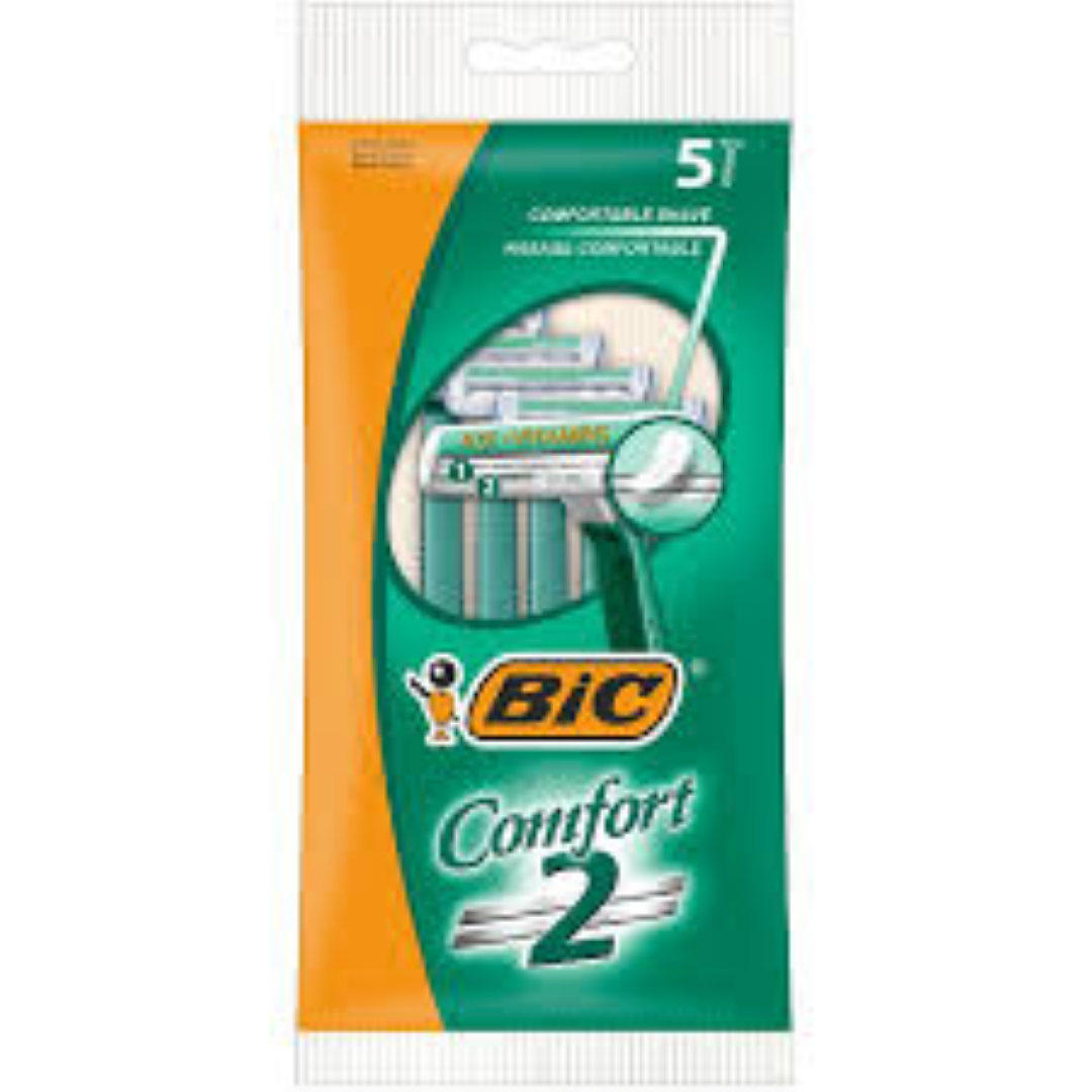 BIC COMFORT 2 CARD PACK 5'S